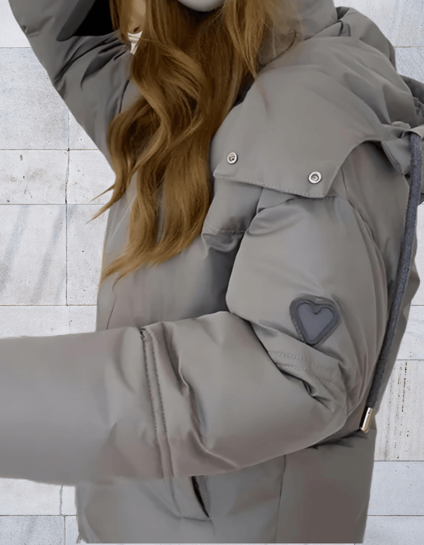 Flauschige Winterjacke für Damen