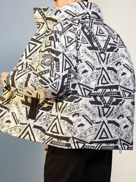 Geometrische Steppjacke für Herren