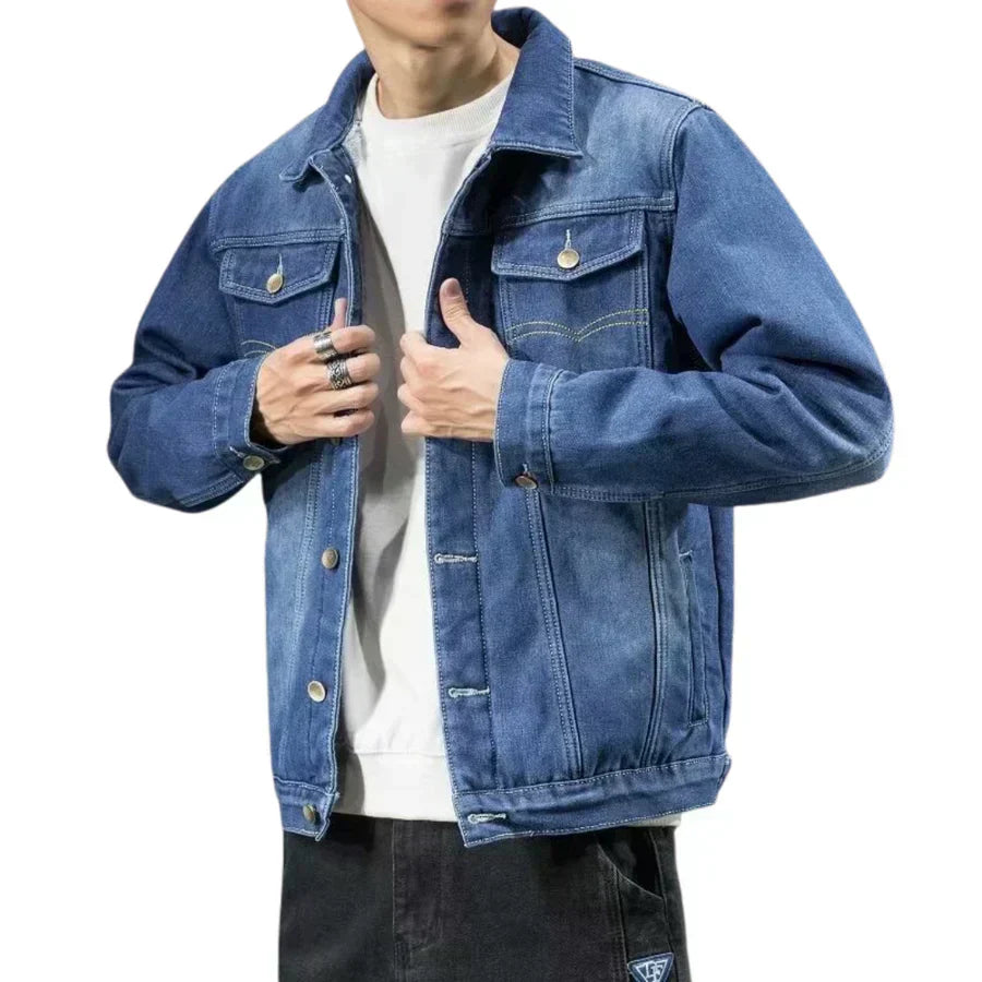 Jeansjacke mit dicker Wollfütterung für Herren