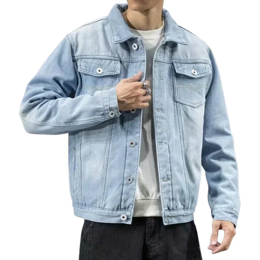 Jeansjacke mit dicker Wollfütterung für Herren