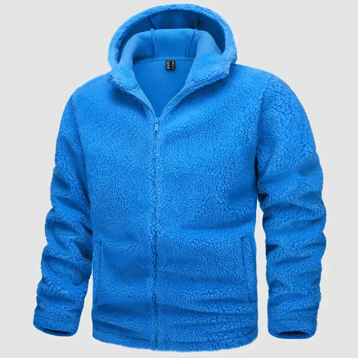 Fleecejacke mit Kapuze für Herren