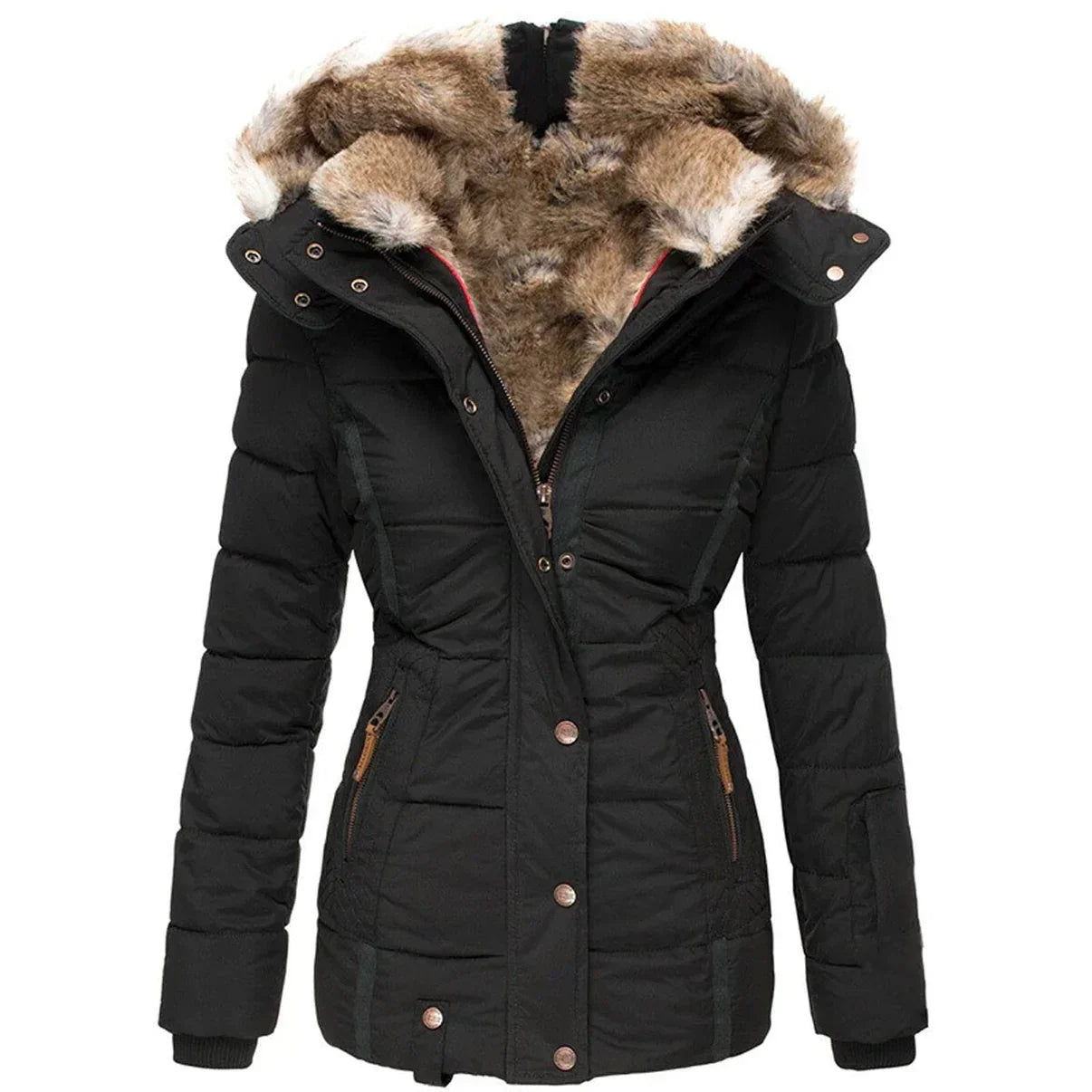 Elegante, warme und bequeme Winterjacke für Damen