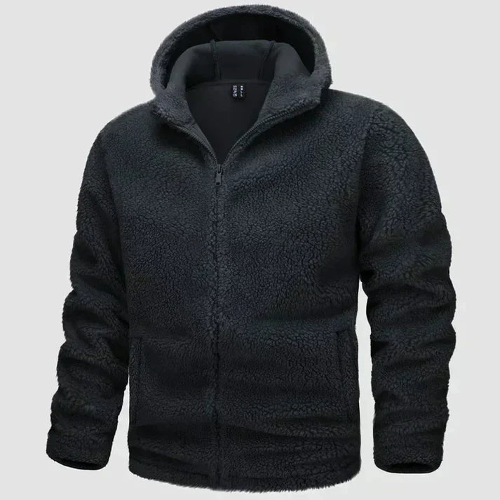 Fleecejacke mit Kapuze für Herren