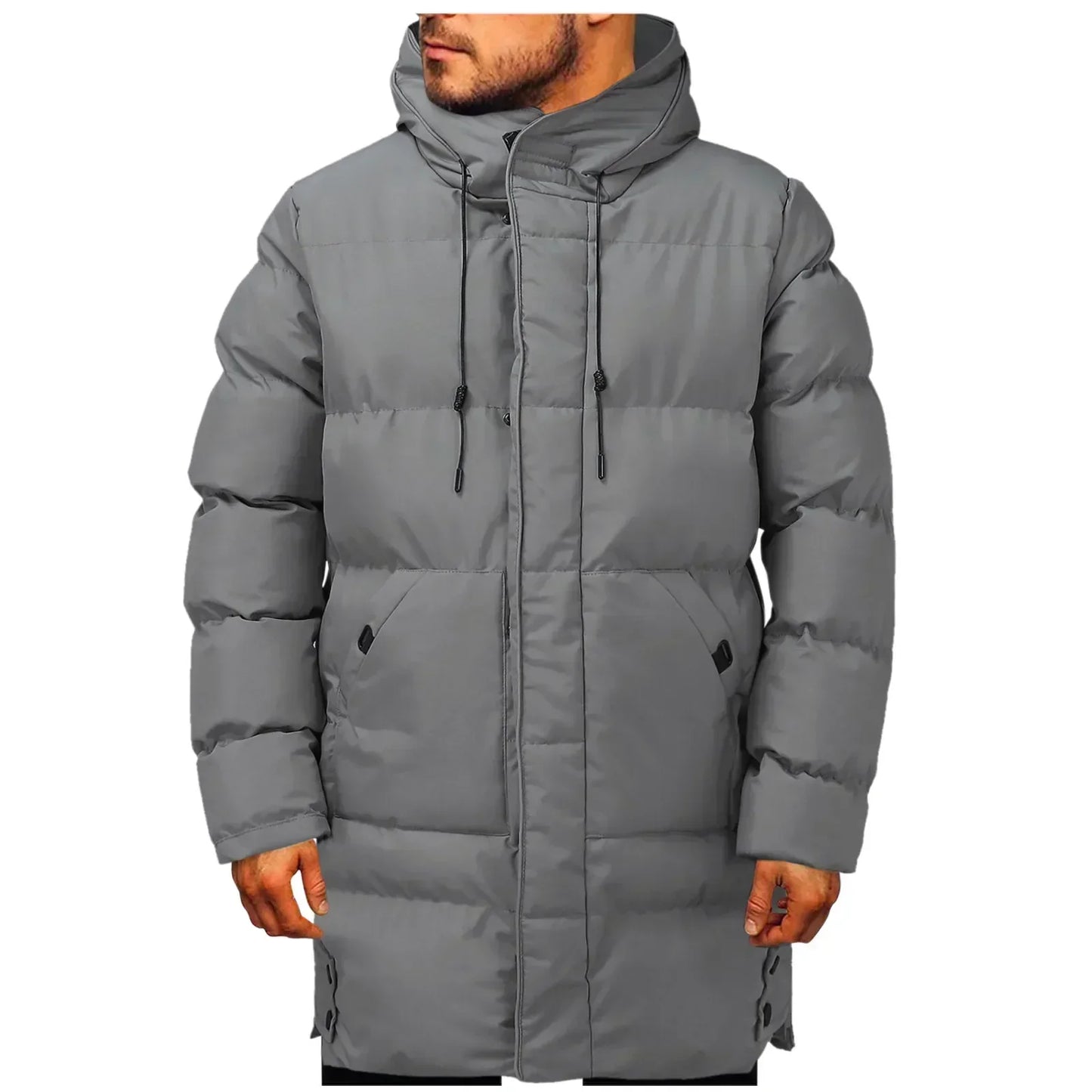 Lange, wasserdichte Winterjacke für Männer