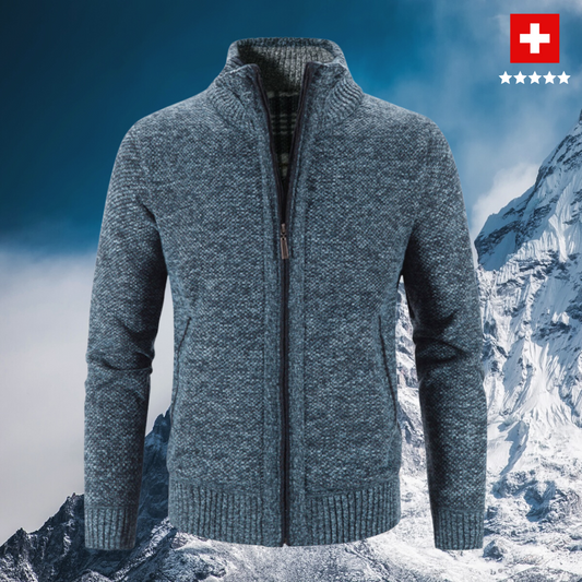 Eleganter Winterstrickcardigan für Herren