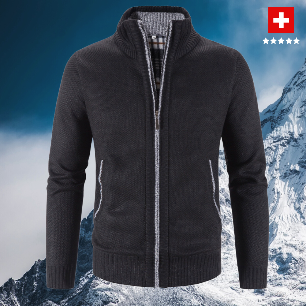 Eleganter Winterstrickcardigan für Herren