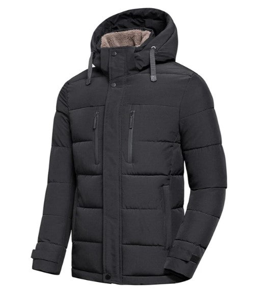 Winterjacke mit abnehmbarer Kapuze für Herren