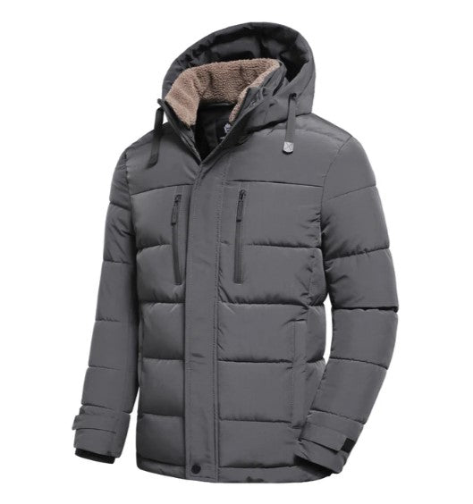 Winterjacke mit abnehmbarer Kapuze für Herren