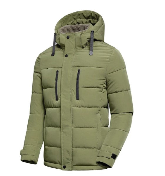 Winterjacke mit abnehmbarer Kapuze für Herren