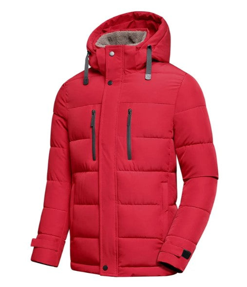 Winterjacke mit abnehmbarer Kapuze für Herren