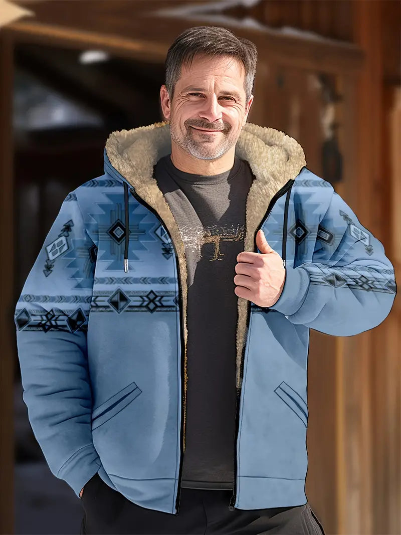 Warmes Fleece-Hoodie für Männer